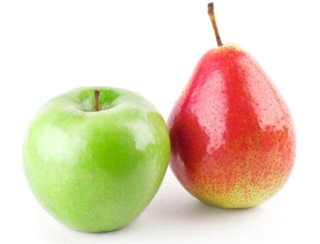 Pommes et poires du régime Dukan