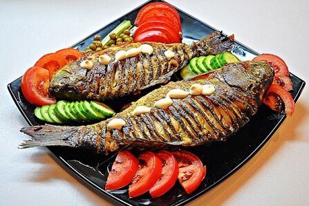 Poisson grillé aux légumes